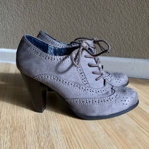 Taupe grey heels